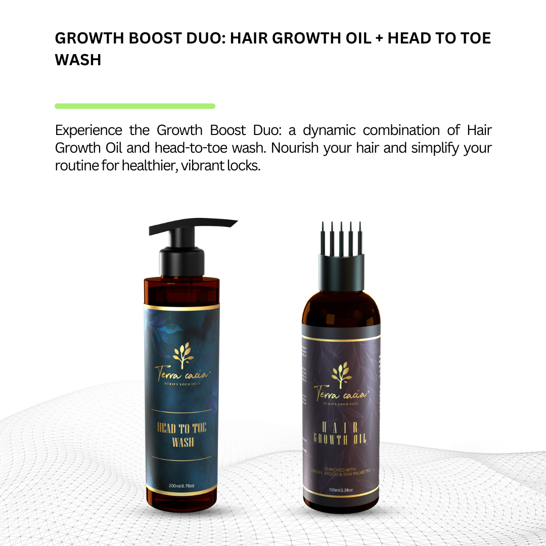 Growth Boost Duo: Hair Growth Oil + head to toe wash