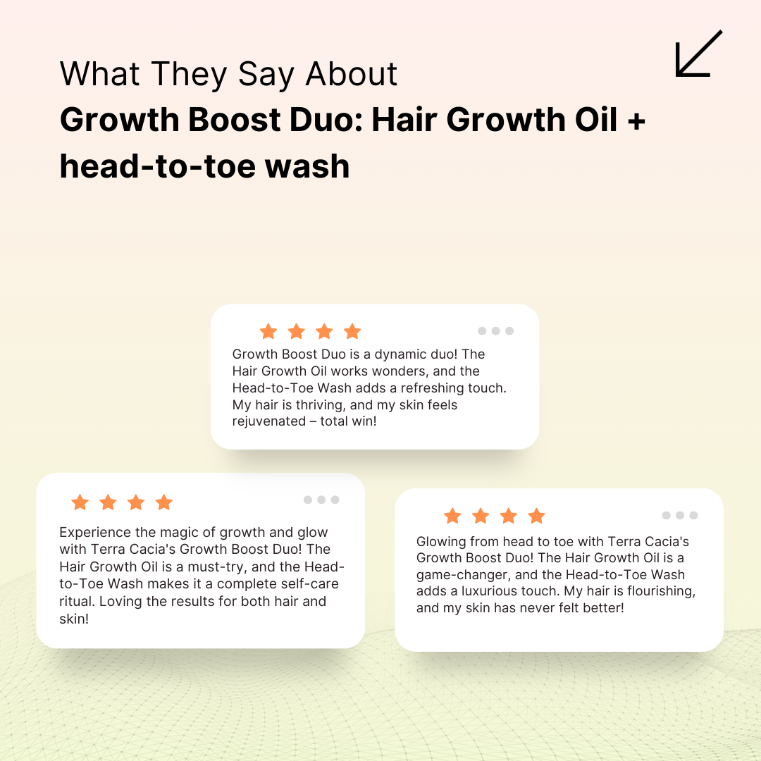 Growth Boost Duo: Hair Growth Oil + head to toe wash