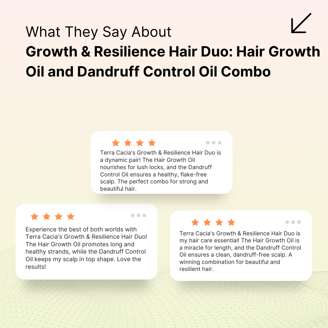 hair growth oil & dendruff control oil - Terra cacia