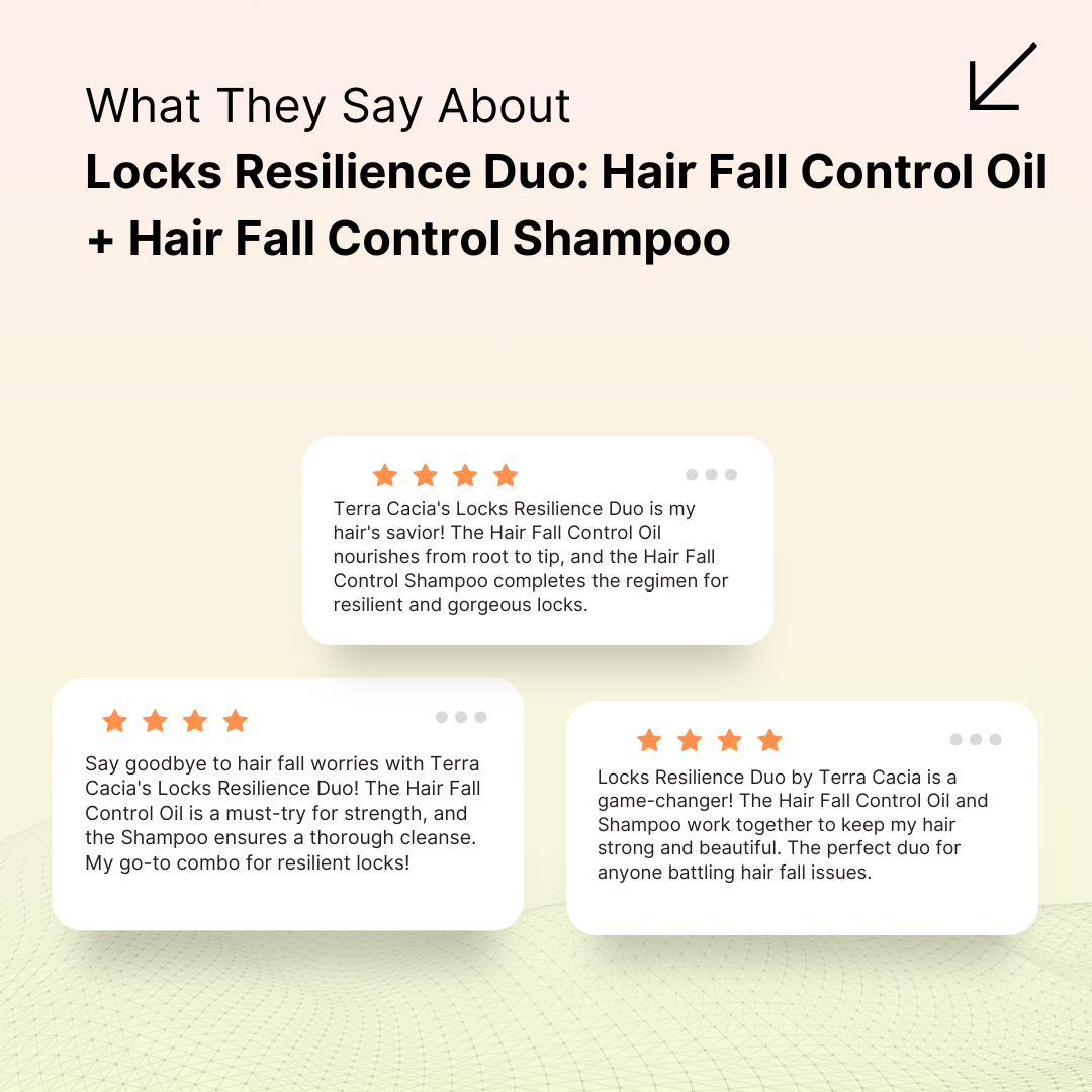 Locks Resilience Duo: Hair Fall Control Oil + Hair Fall Control Shampoo