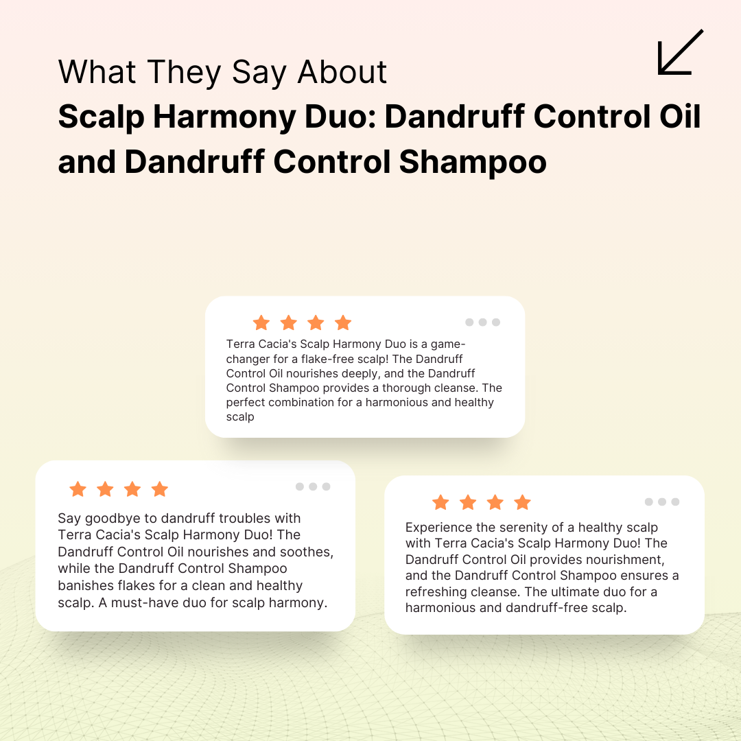 Scalp Harmony Duo: Dandruff Control Oil and Dandruff Control Shampoo