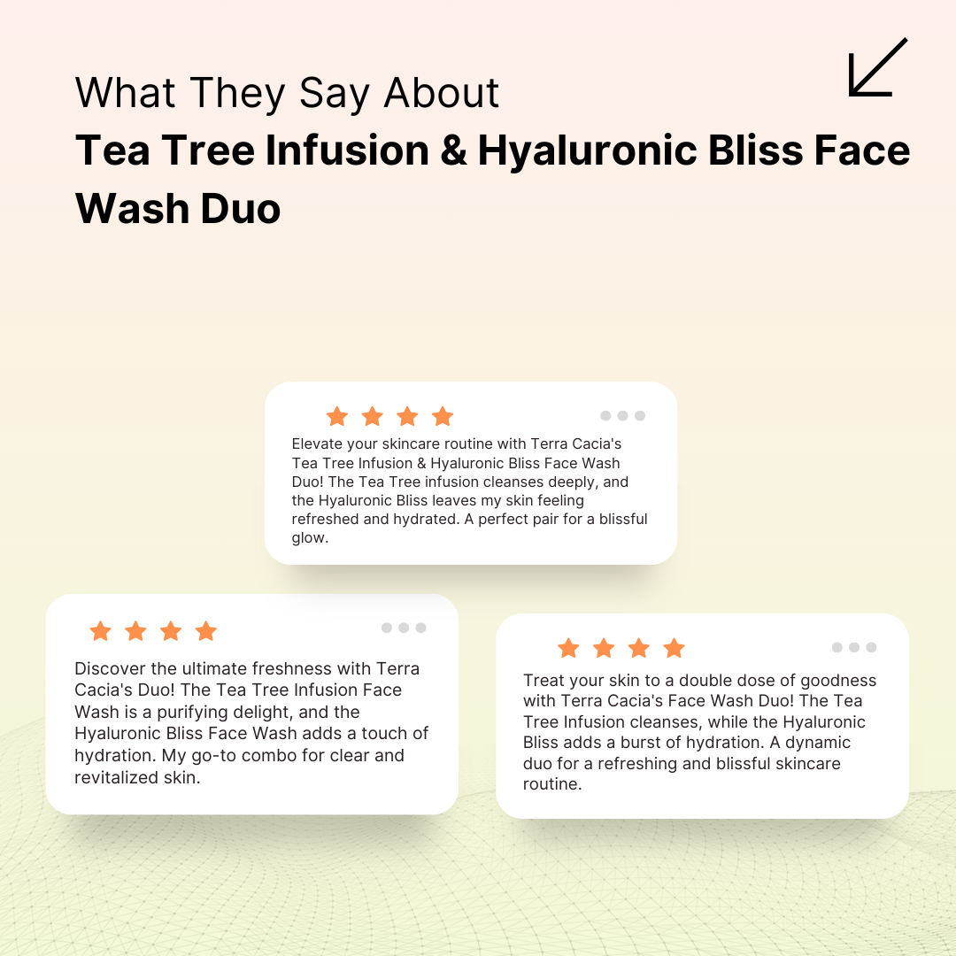 Tea Tree Infusion & Hyaluronic Bliss Face Wash Duo
