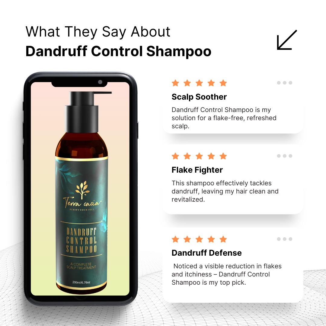 Terra Cacia's Complete Dandruff Solution kit with Head Massager