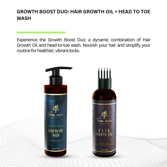 Growth Boost Duo: Hair Growth Oil + head to toe wash