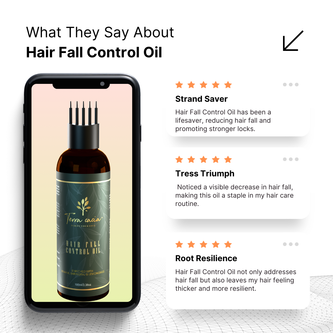 Revitalize & Relax Hair Care Trio:  Hair fall Control Oil, Hair Serum, and Head Massager