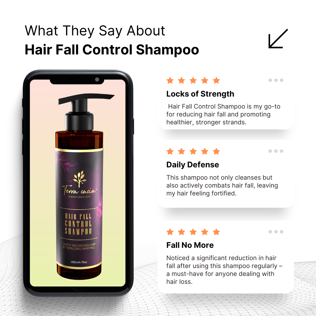 Root Revitalization Ritual - Hair fall Control Shampoo, Hair fall control Oil with tea tree wash and head massager