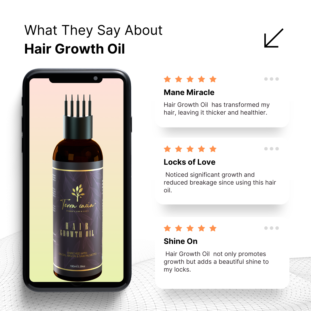 Revitalize & Relax Hair Care Trio: Hair Growth Oil, Hair Serum, and Head Massager