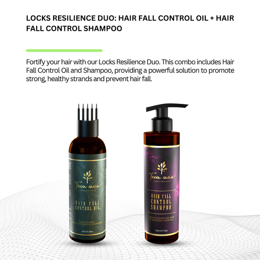 Locks Resilience Duo: Hair Fall Control Oil + Hair Fall Control Shampoo