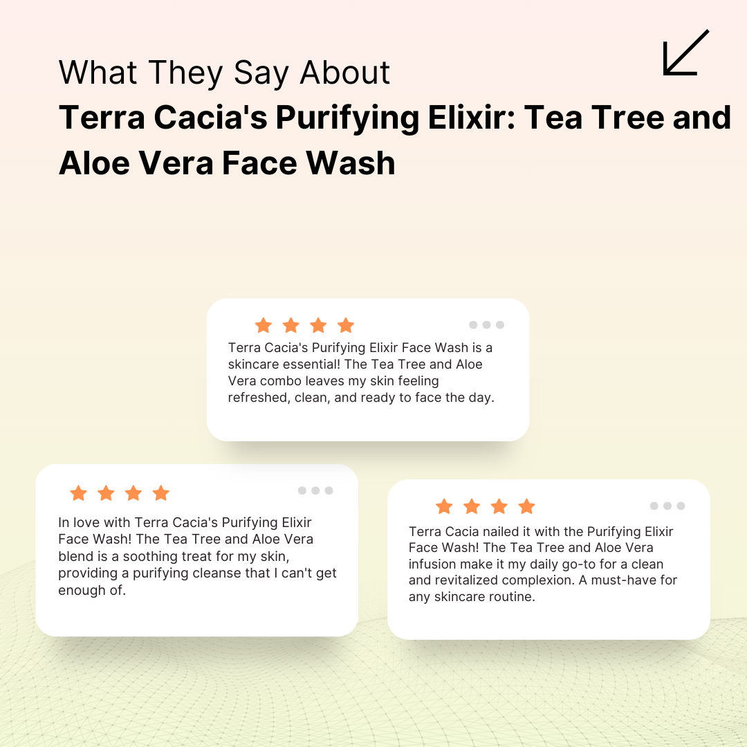 Terra Cacia's Purifying Elixir: Tea Tree and Aloe Vera Face Wash