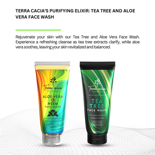 Terra Cacia's Purifying Elixir: Tea Tree and Aloe Vera Face Wash